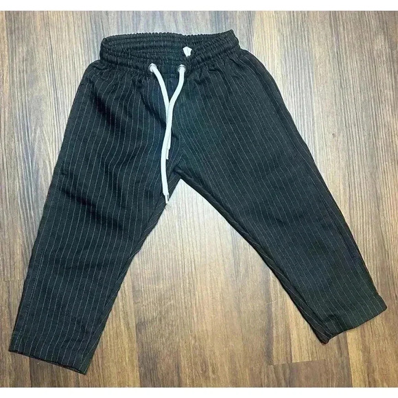 Let’s Kids Toddler Pinstripe Straight Leg Pants Lightweight Streetwear Size 2T - Picture 2 of 8